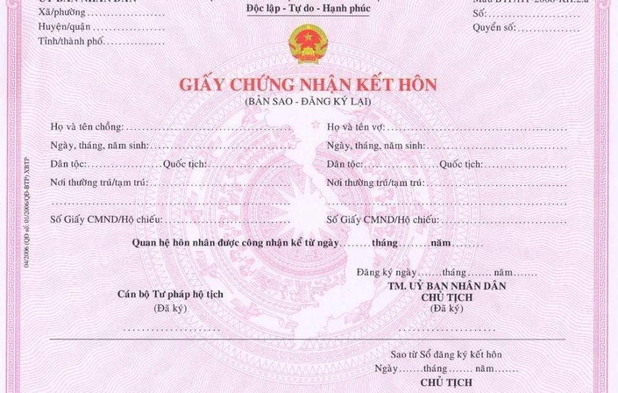 CHỈNH SỬA GIẤY ĐĂNG KÝ KẾT HÔN