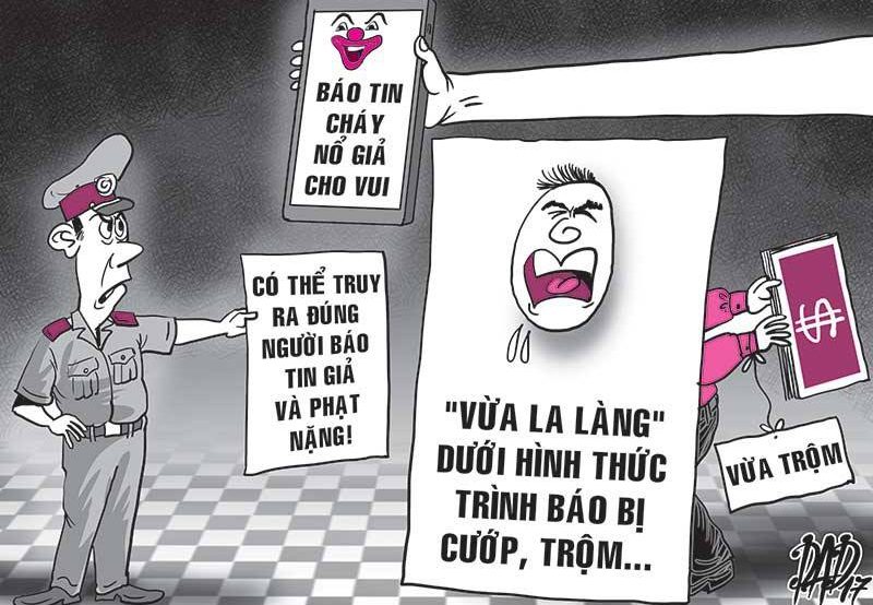 XỬ PHẠT HÀNH CHÍNH ĐỐI VỚI HÀNH VI BÁO TIN GIẢ ĐẾN CÁC ĐƯỜNG DÂY NÓNG